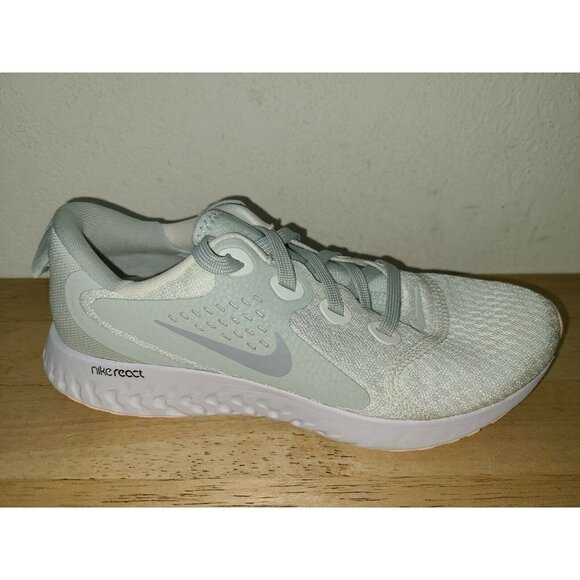 Nike Legend React Summit White Grey Mint Green Women's Running AA1626-101 Size 7 - Picture 1 of 5